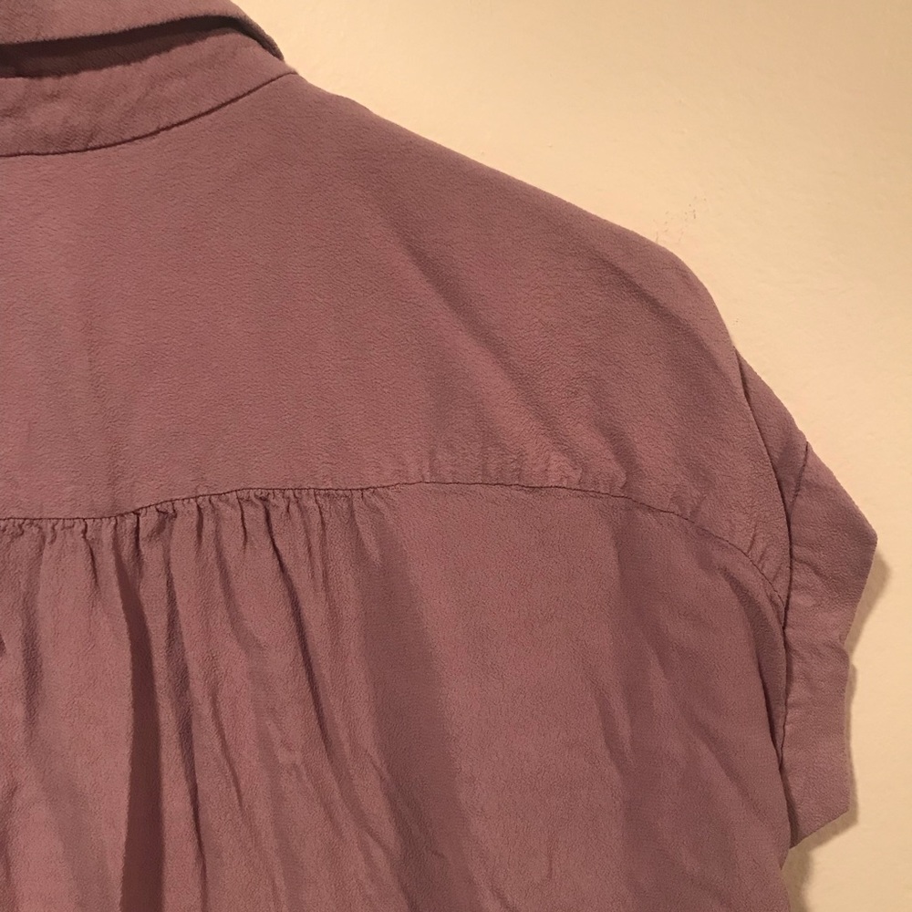 Madewell Lavender Button-Down Blouse - image 8